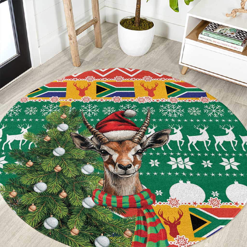 South Africa Springbok Round Carpet Christmas Tree - Lightning Art LT18