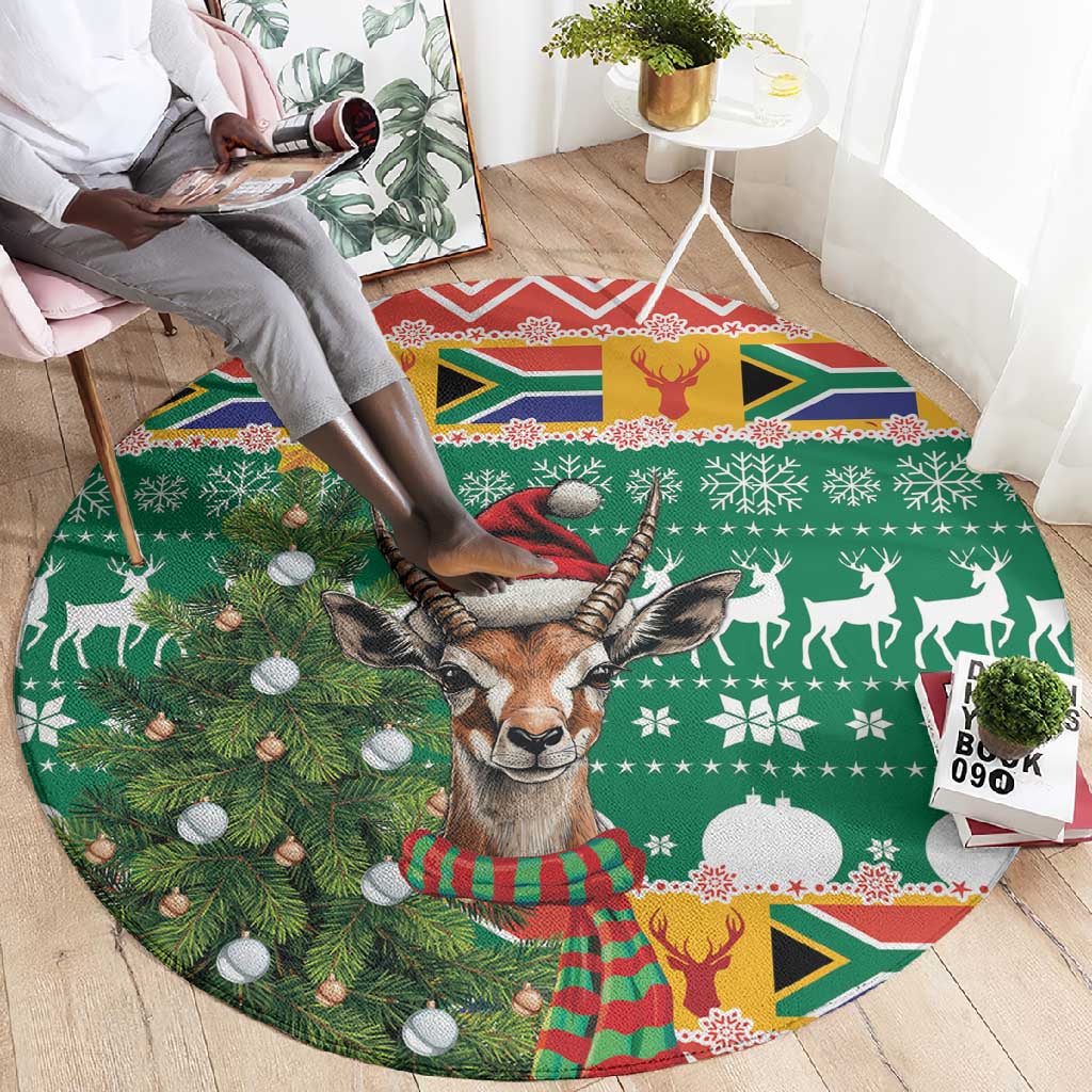 South Africa Springbok Round Carpet Christmas Tree - Lightning Art LT18