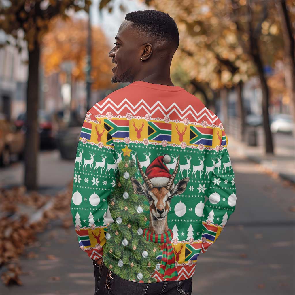 South Africa Springbok Sweatshirt Christmas Tree - Lightning Art LT18