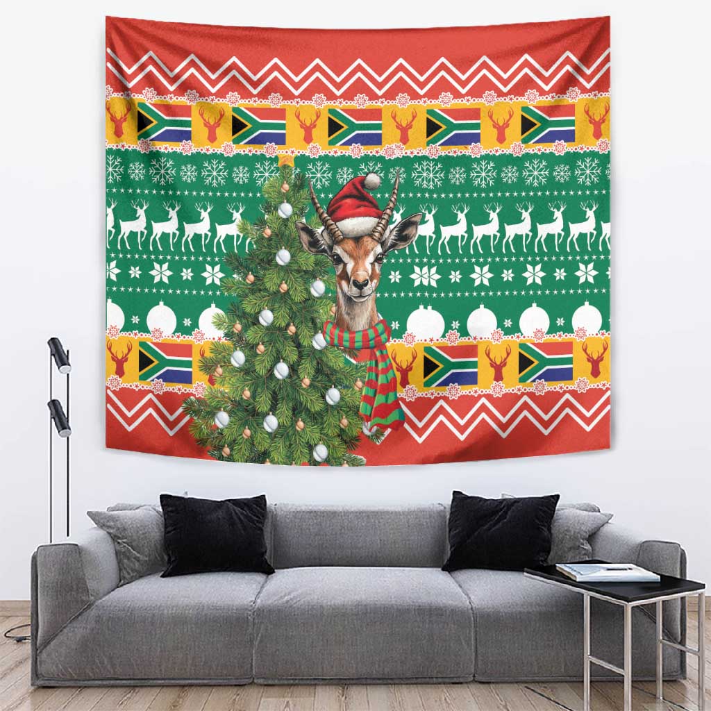 South Africa Springbok Tapestry Christmas Tree - Lightning Art LT18
