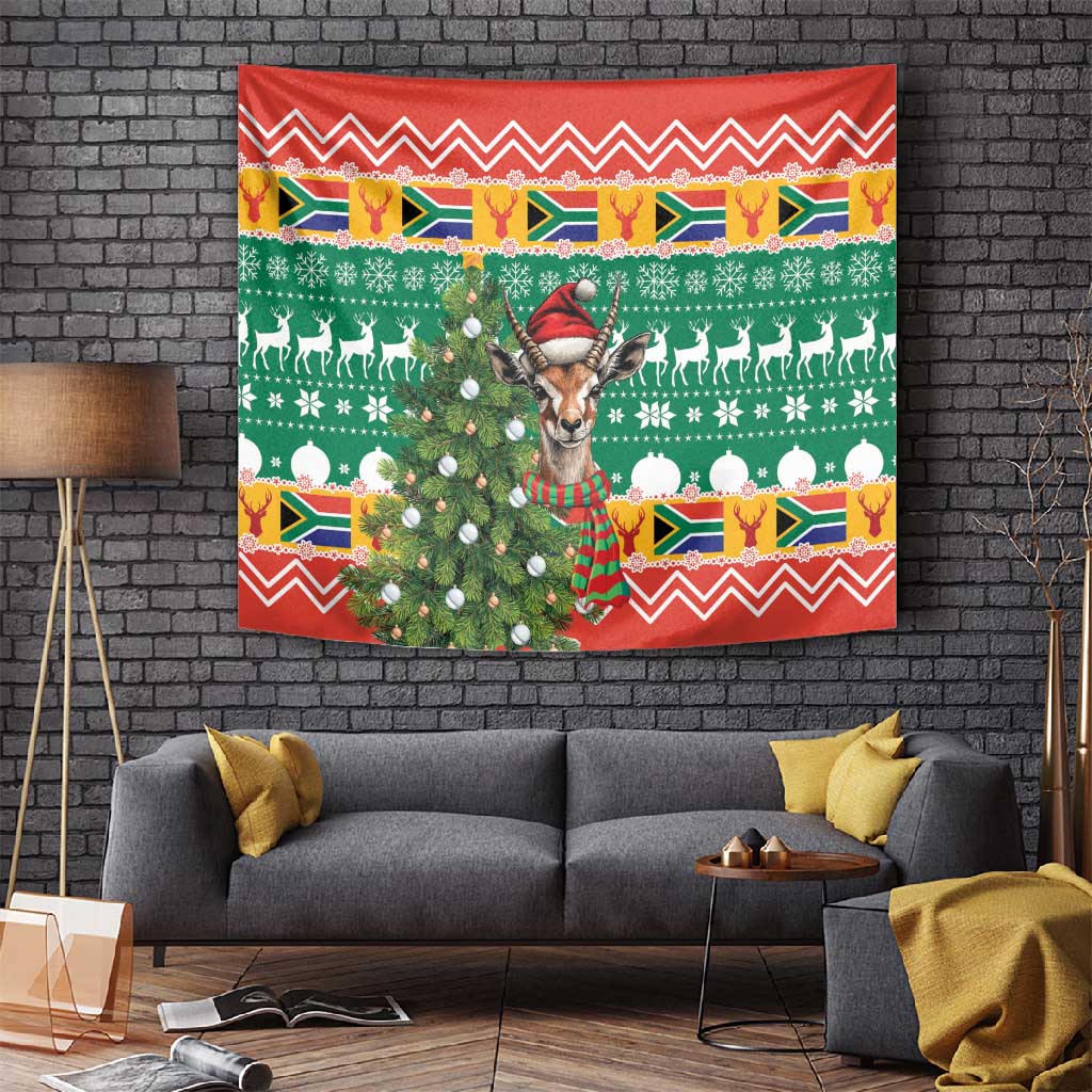 South Africa Springbok Tapestry Christmas Tree - Lightning Art LT18