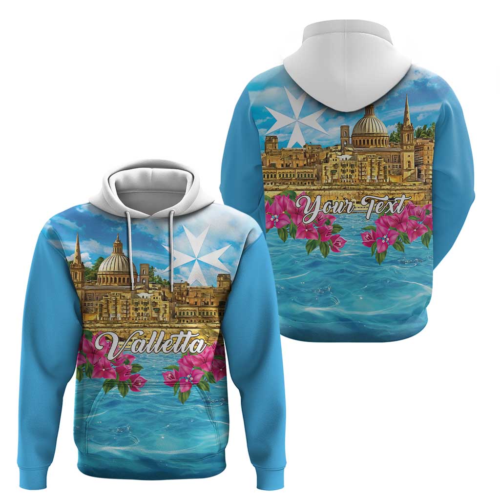 Personalized Malta Hoodie Valletta Capital Maltese Cross LT18