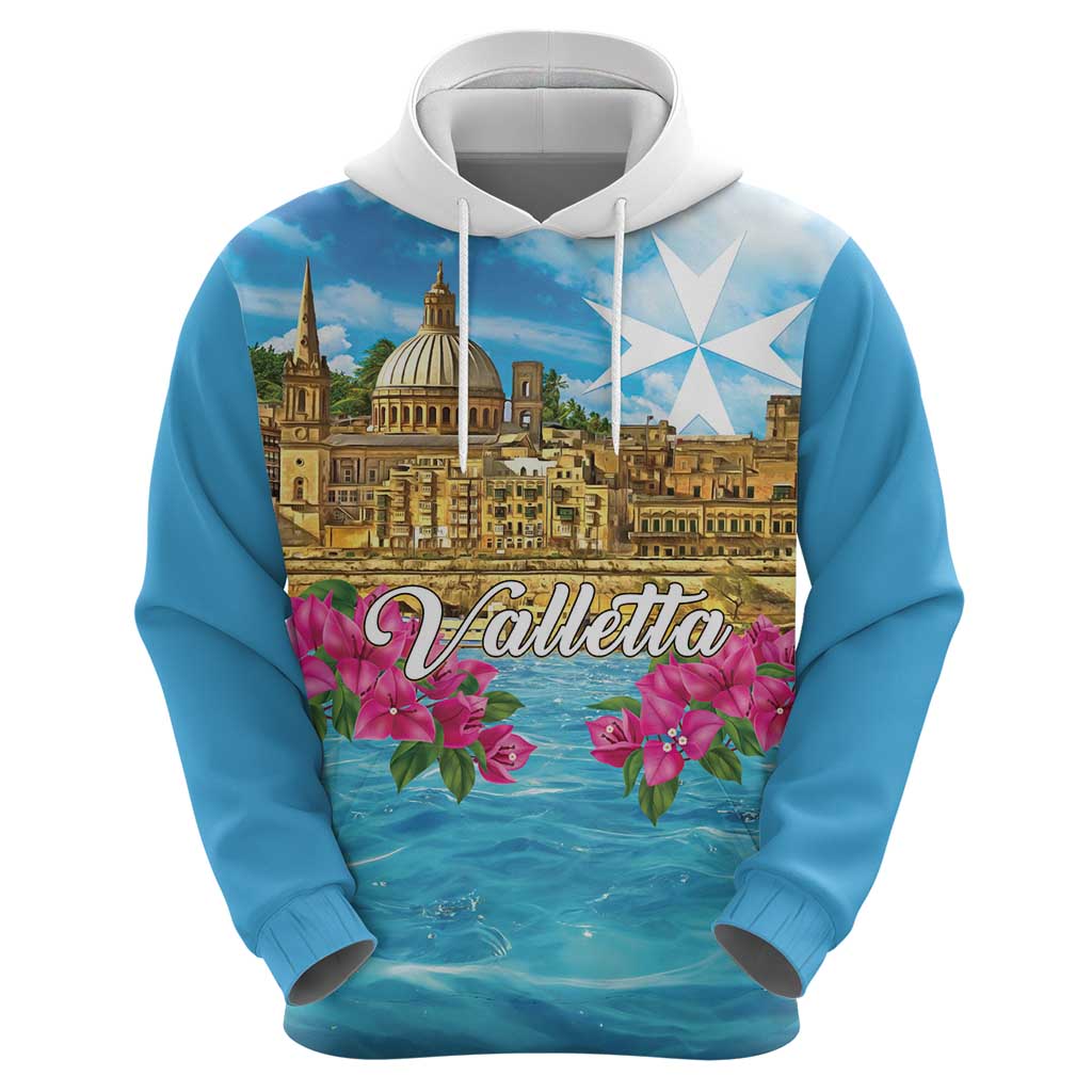 Personalized Malta Hoodie Valletta Capital Maltese Cross LT18