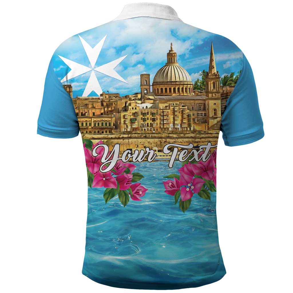 Personalized Malta Polo Shirt Valletta Capital Maltese Cross LT18