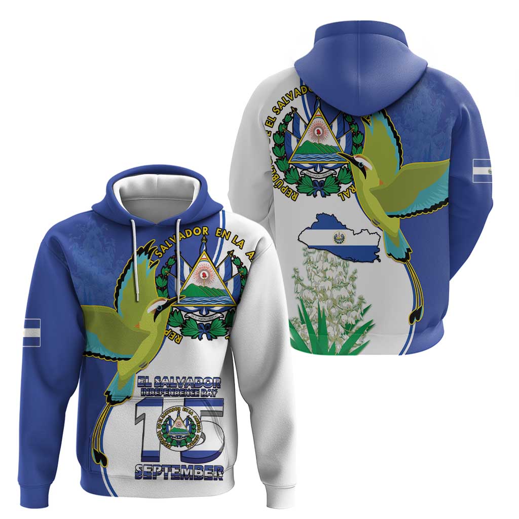 El Salvador Independence Day Hoodie Dios Union Libertad LT18