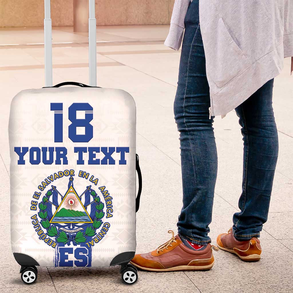Custom El Salvador Football Luggage Cover La Selecta Sporty Style LT18