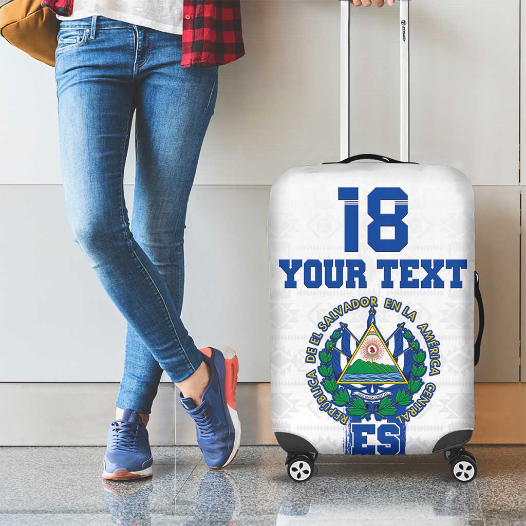 Custom El Salvador Football Luggage Cover La Selecta Sporty Style LT18