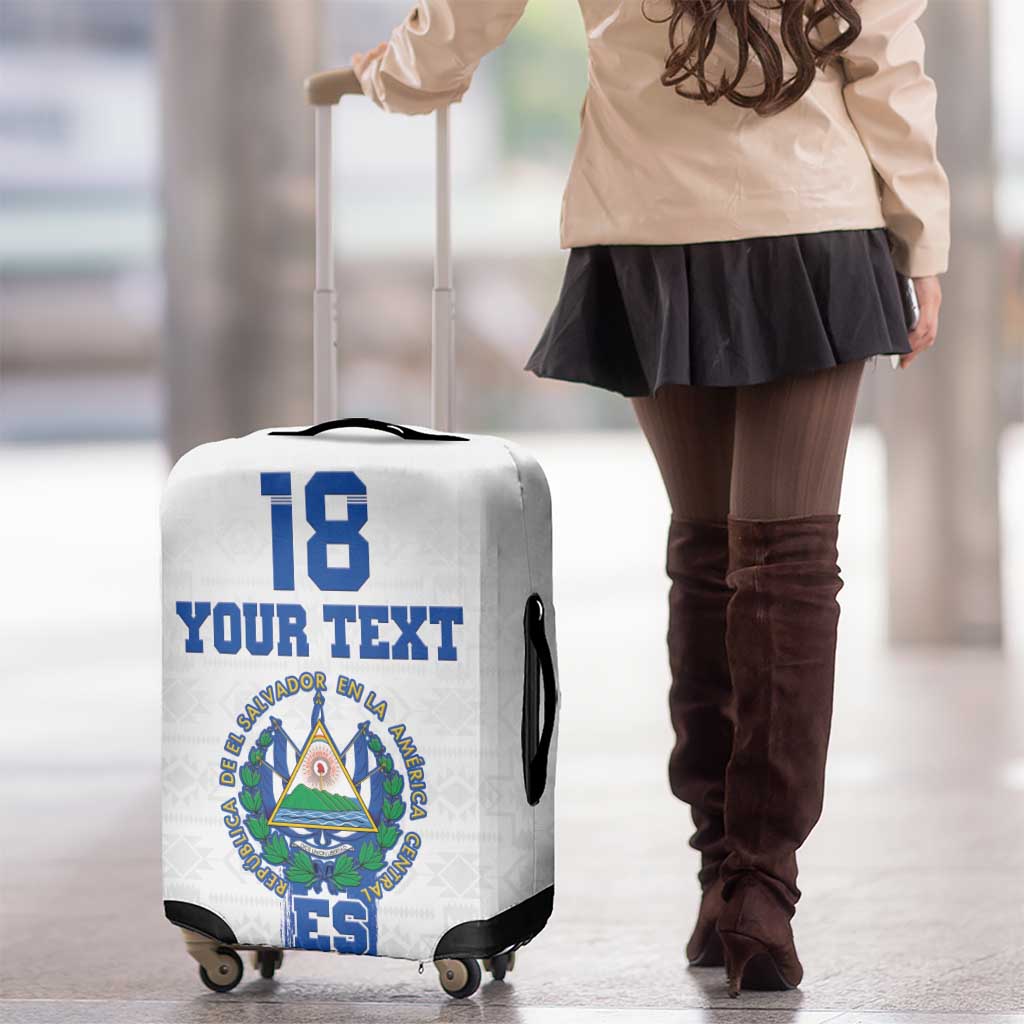 Custom El Salvador Football Luggage Cover La Selecta Sporty Style LT18
