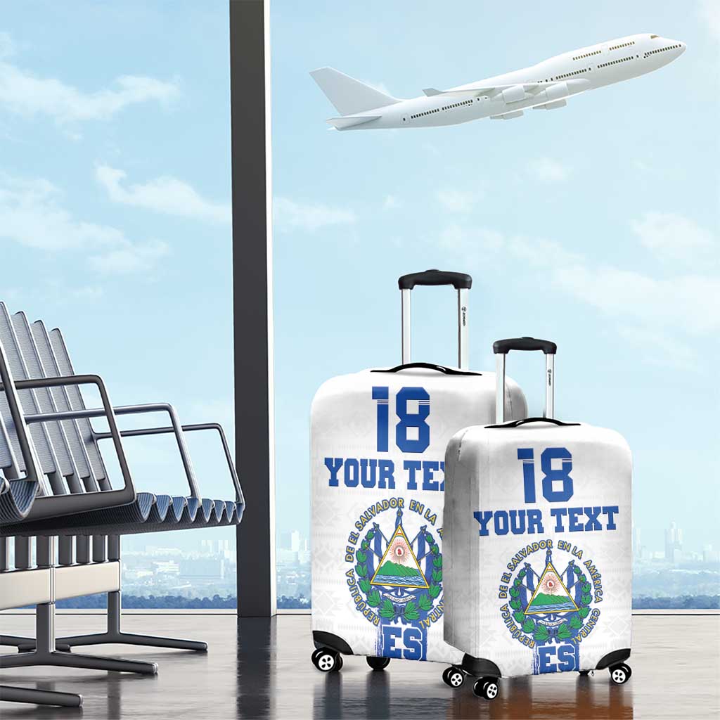Custom El Salvador Football Luggage Cover La Selecta Sporty Style LT18