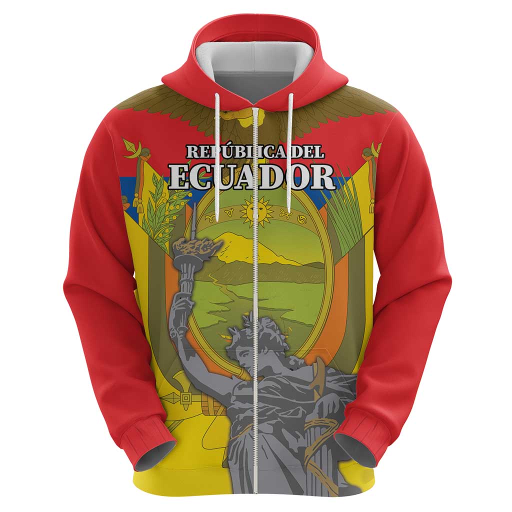 Custom Ecuador Independence Day 1809 Hoodie Monumento a la Independencia LT18