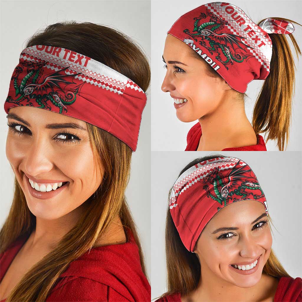 Personalized Wales Christmas Dragon Neck Gaiter Nadolig Llawen Red Version LT18