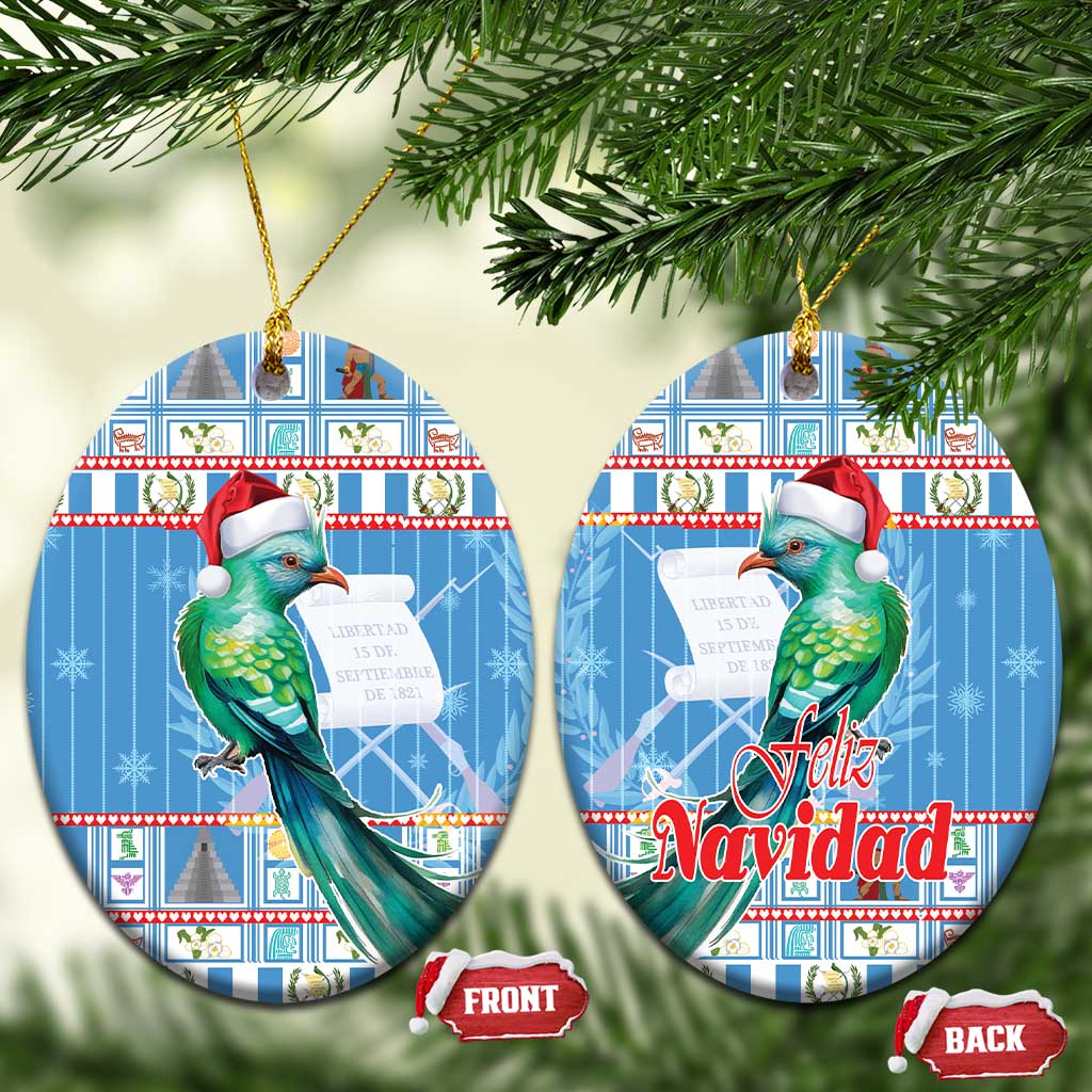 Guatemala Christmas Ceramic Ornament Resplendent Queztal Libre Crezca Fecundo LT18