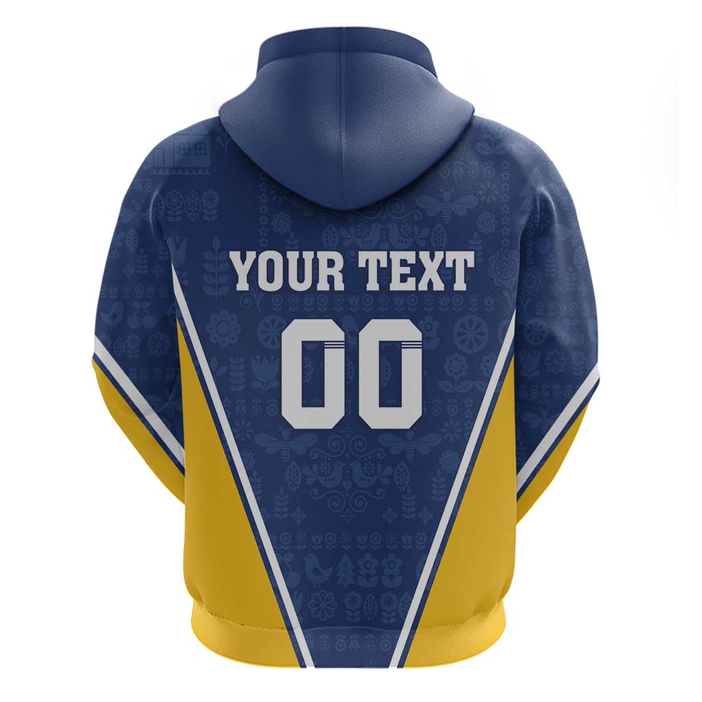 Custom Finland Lion Hoodie Finnish Folk Patterns LT18