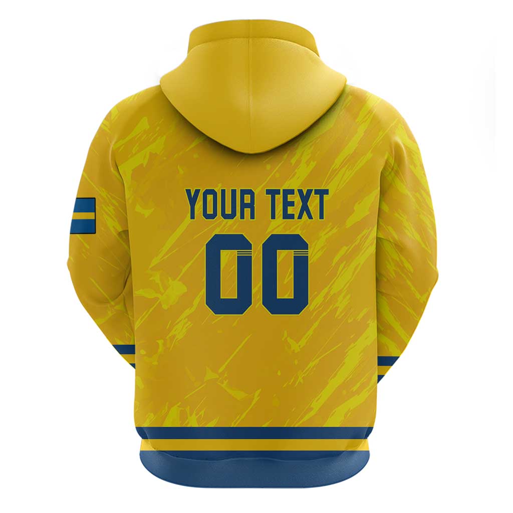 Custom Sweden Hockey Hoodie Tre Kronor Go Champions LT18