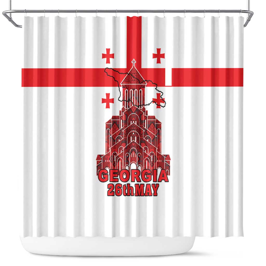 Georgia Independence Day Shower Curtain Sameba Dzala Ertobashia LT18