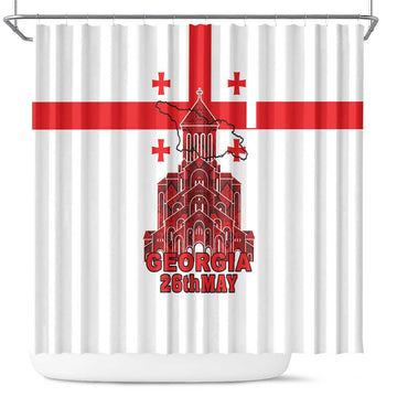 Georgia Independence Day Shower Curtain Sameba Dzala Ertobashia LT18