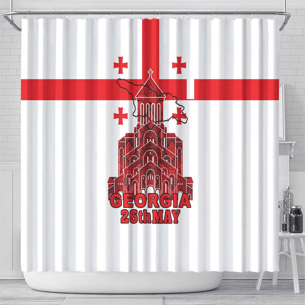 Georgia Independence Day Shower Curtain Sameba Dzala Ertobashia LT18