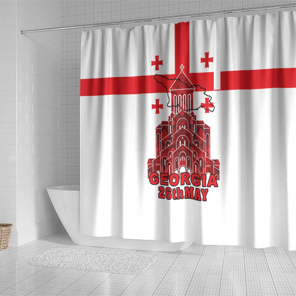 Georgia Independence Day Shower Curtain Sameba Dzala Ertobashia LT18