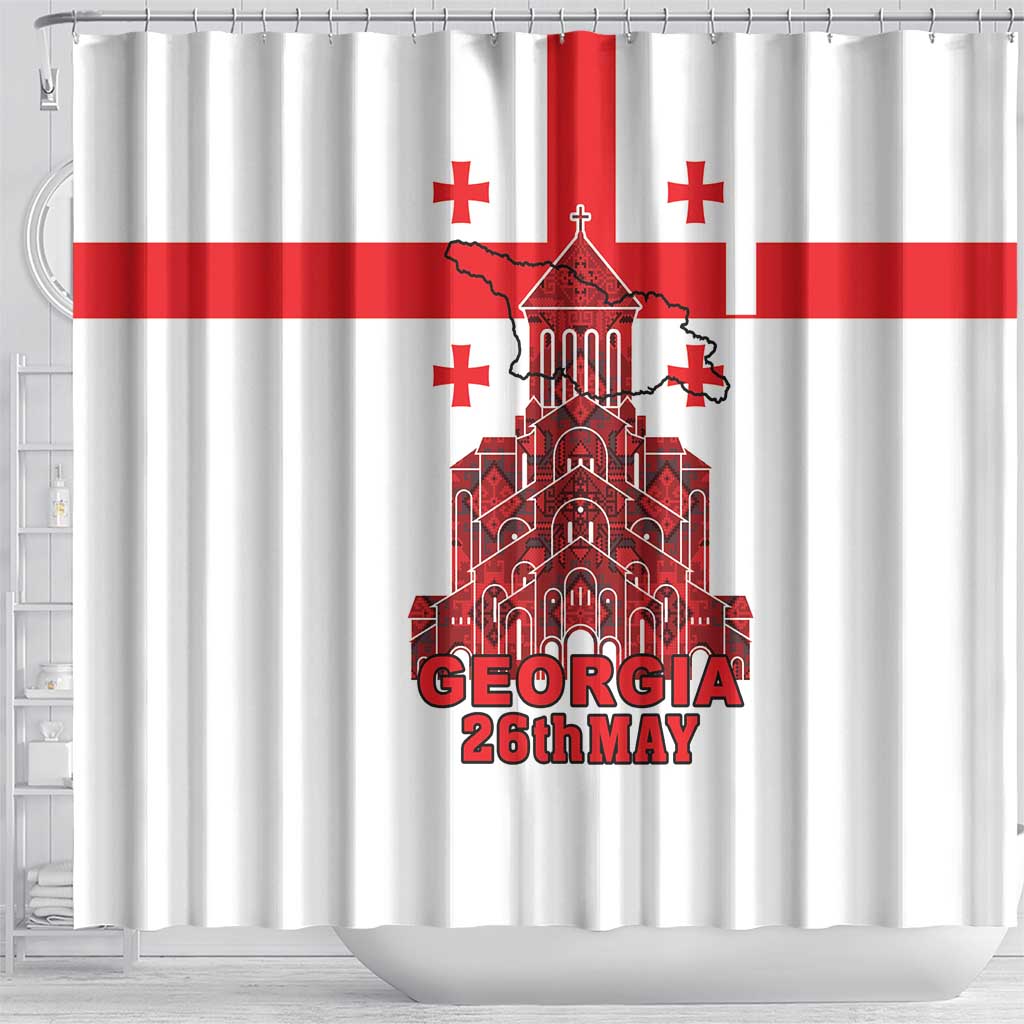 Georgia Independence Day Shower Curtain Sameba Dzala Ertobashia LT18