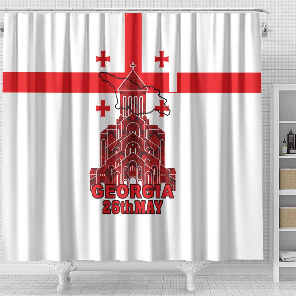 Georgia Independence Day Shower Curtain Sameba Dzala Ertobashia LT18