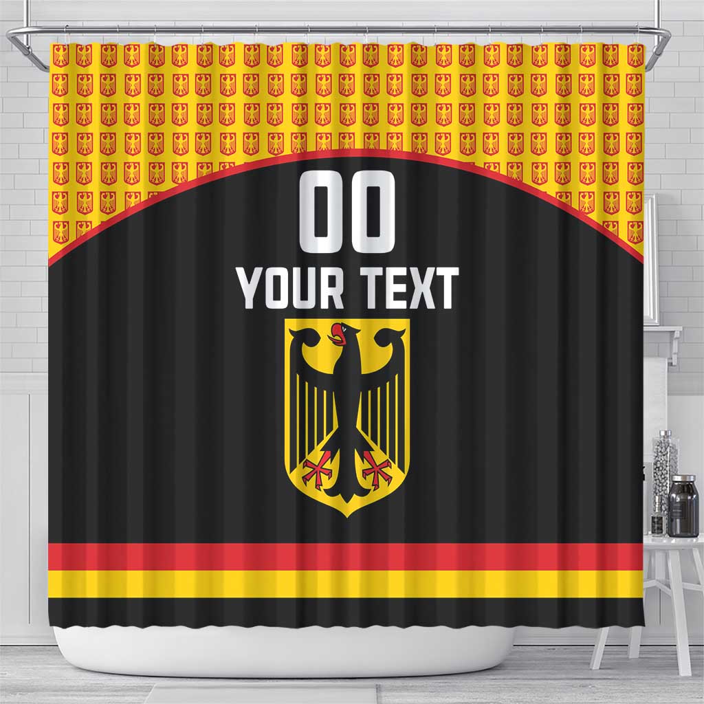 Custom Germany Hockey Shower Curtain Trager der Adler Flag Style LT18