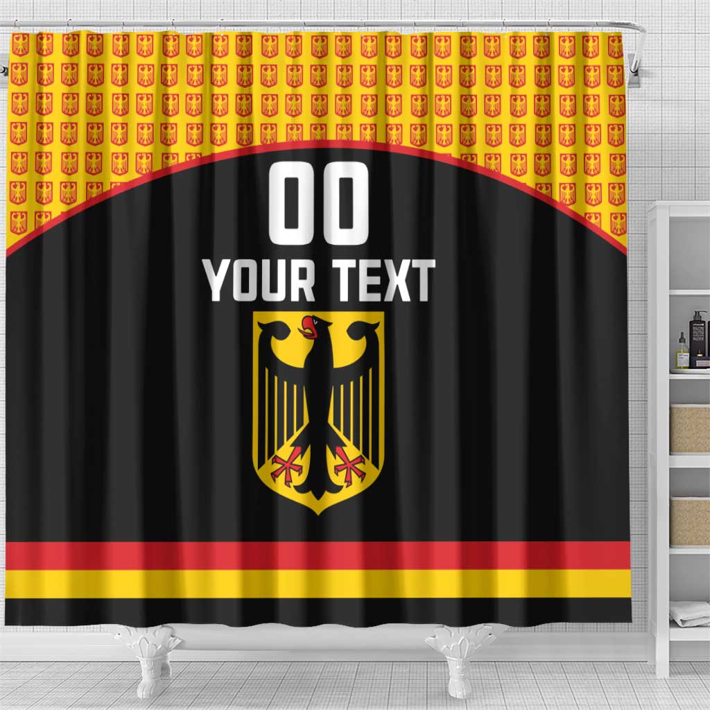 Custom Germany Hockey Shower Curtain Trager der Adler Flag Style LT18