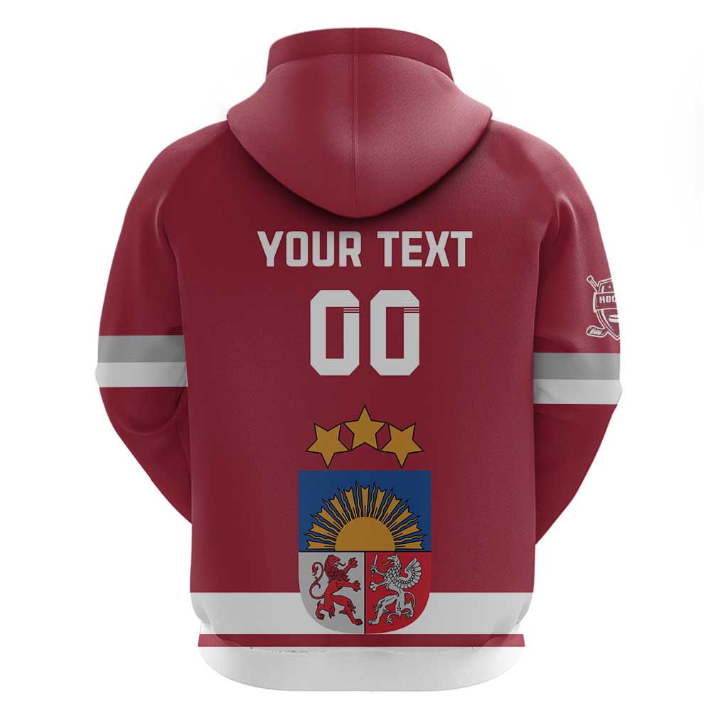 Custom Latvia Hockey Hoodie Latvijas Go Champions LT18