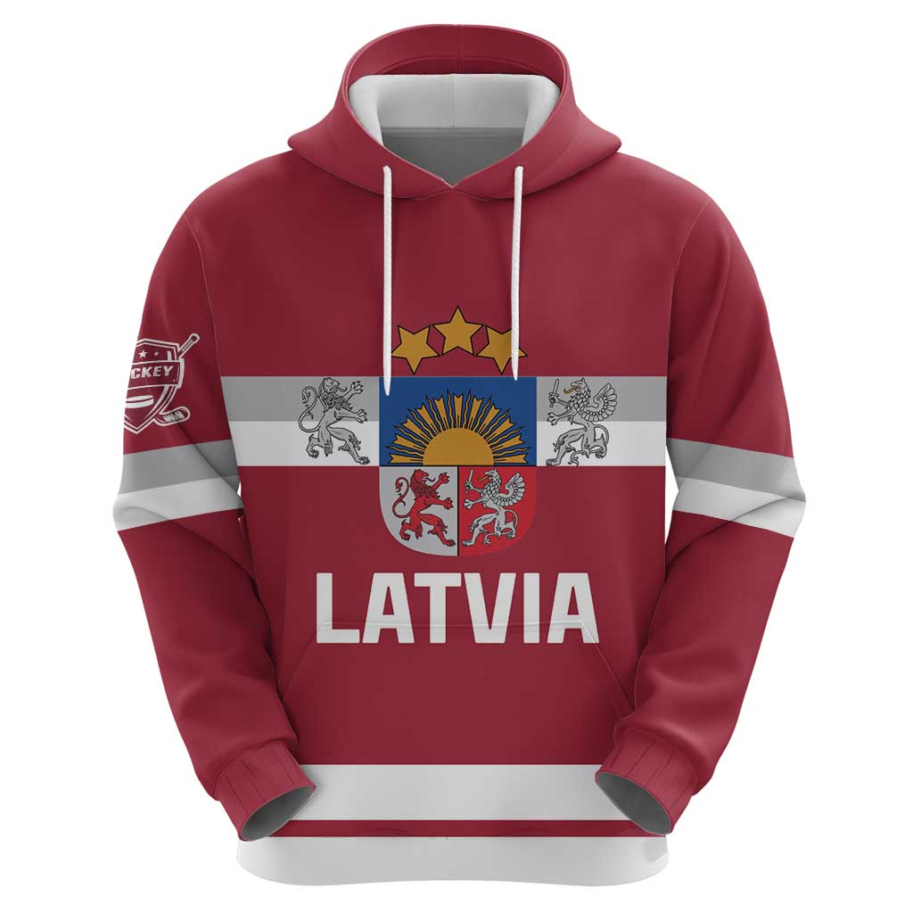 Custom Latvia Hockey Hoodie Latvijas Go Champions LT18