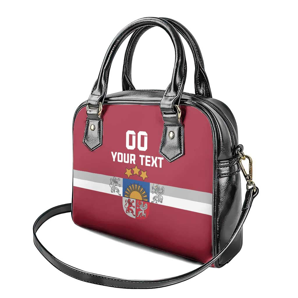 Custom Latvia Hockey Shoulder Handbag Latvijas Go Champions LT18