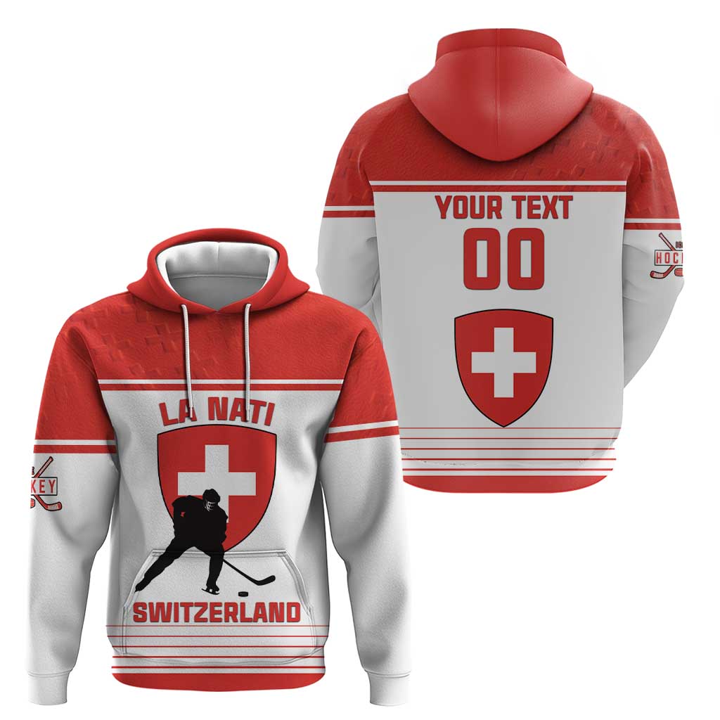 Custom Switzerland Hockey Hoodie Come On La Nati LT18