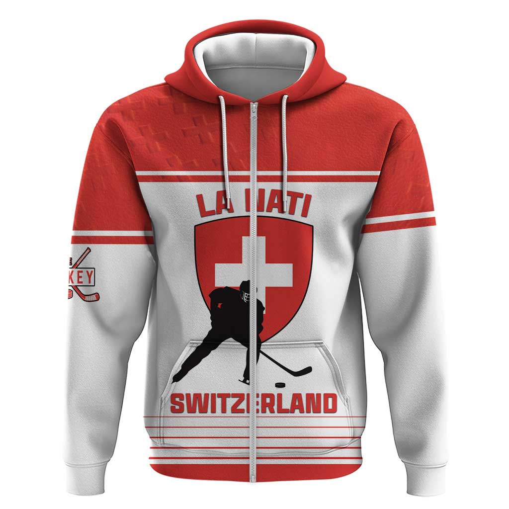 Custom Switzerland Hockey Hoodie Come On La Nati LT18