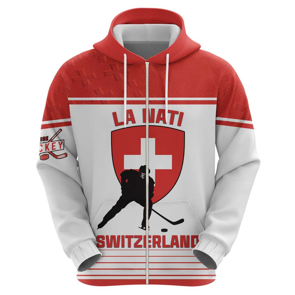 Custom Switzerland Hockey Hoodie Come On La Nati LT18