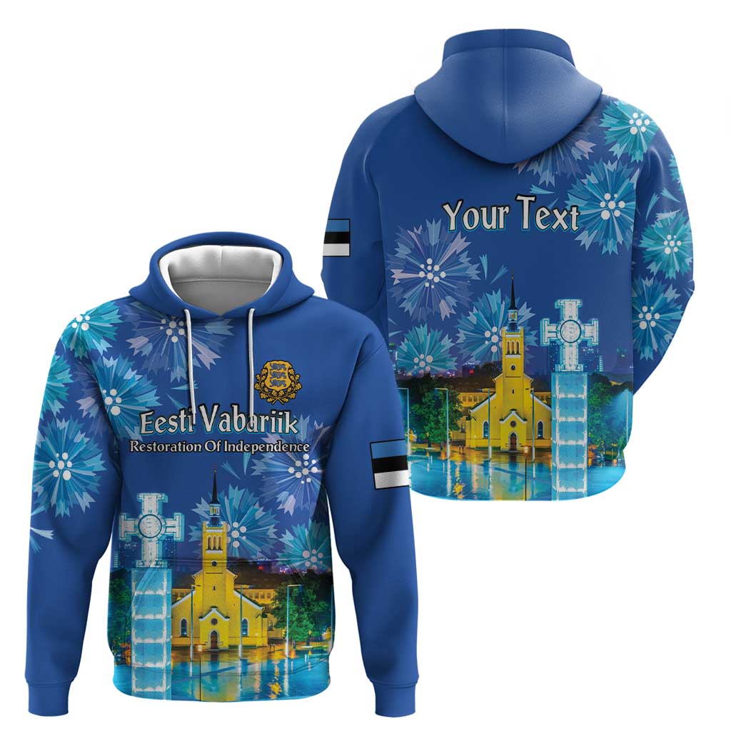 Personalized Estonian Restoration of Independence Hoodie Freedom Square Tallinn Capital LT18