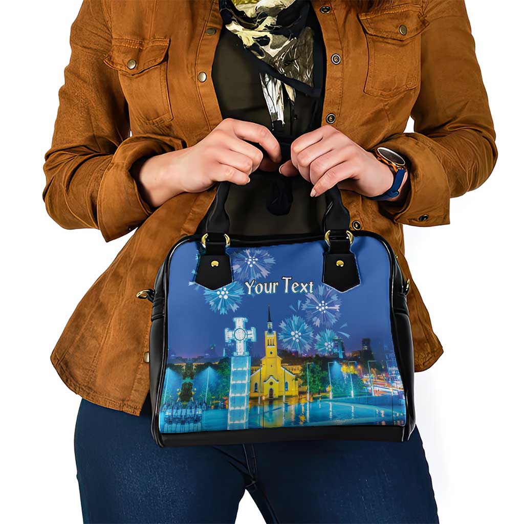 Personalized Estonian Restoration of Independence Shoulder Handbag Freedom Square Tallinn Capital LT18