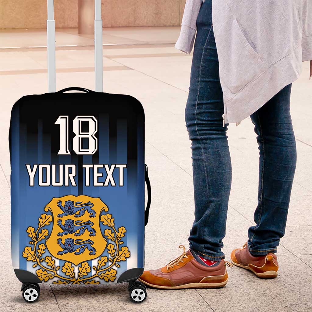 Custom Estonia Football Luggage Cover Come On Kalevipojad LT18