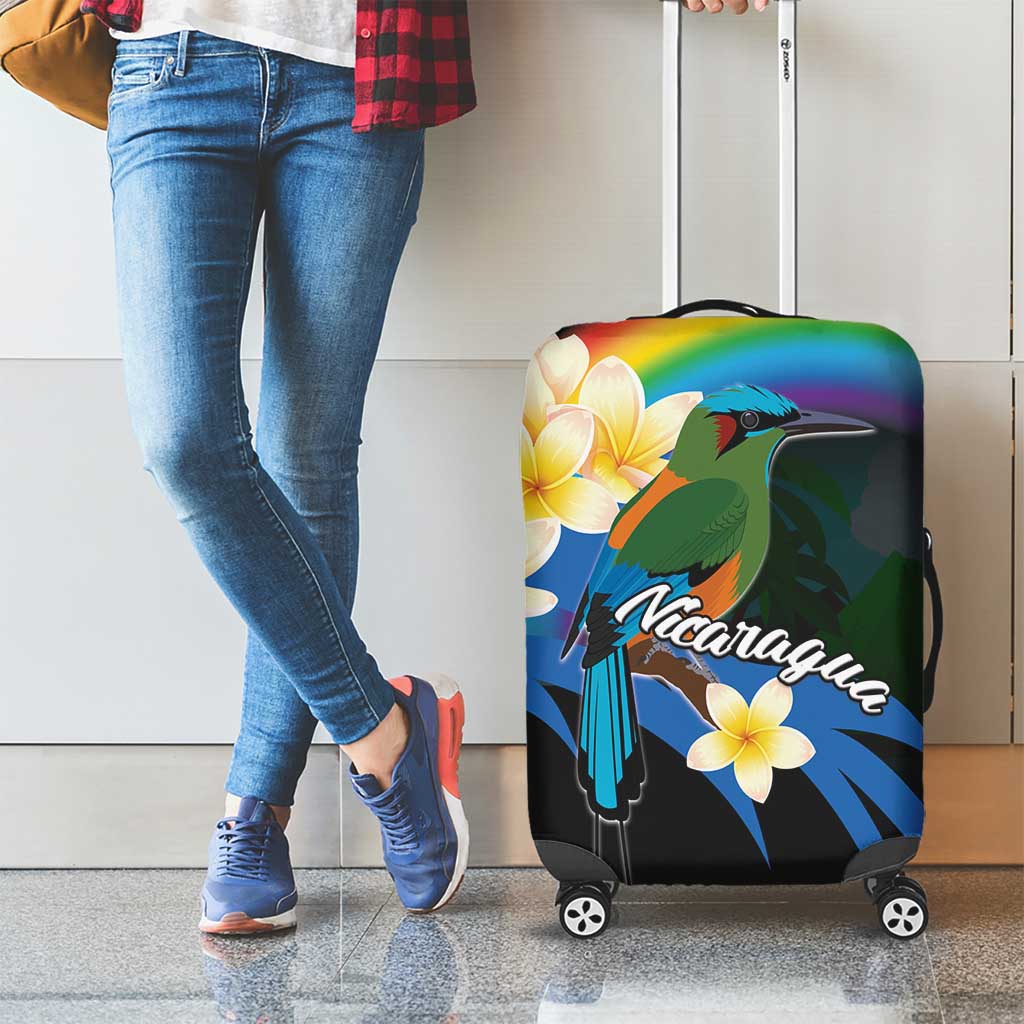 Nicaragua Independence Day Luggage Cover En Dios confiamos LT18