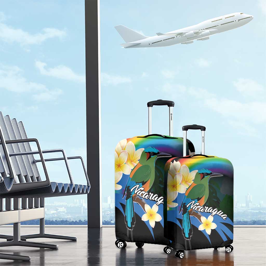 Nicaragua Independence Day Luggage Cover En Dios confiamos LT18