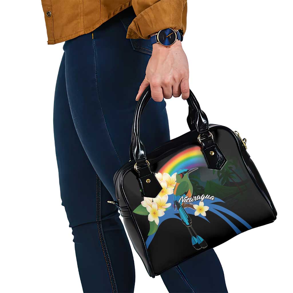 Nicaragua Independence Day Shoulder Handbag En Dios confiamos LT18
