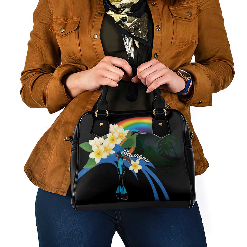 Nicaragua Independence Day Shoulder Handbag En Dios confiamos LT18