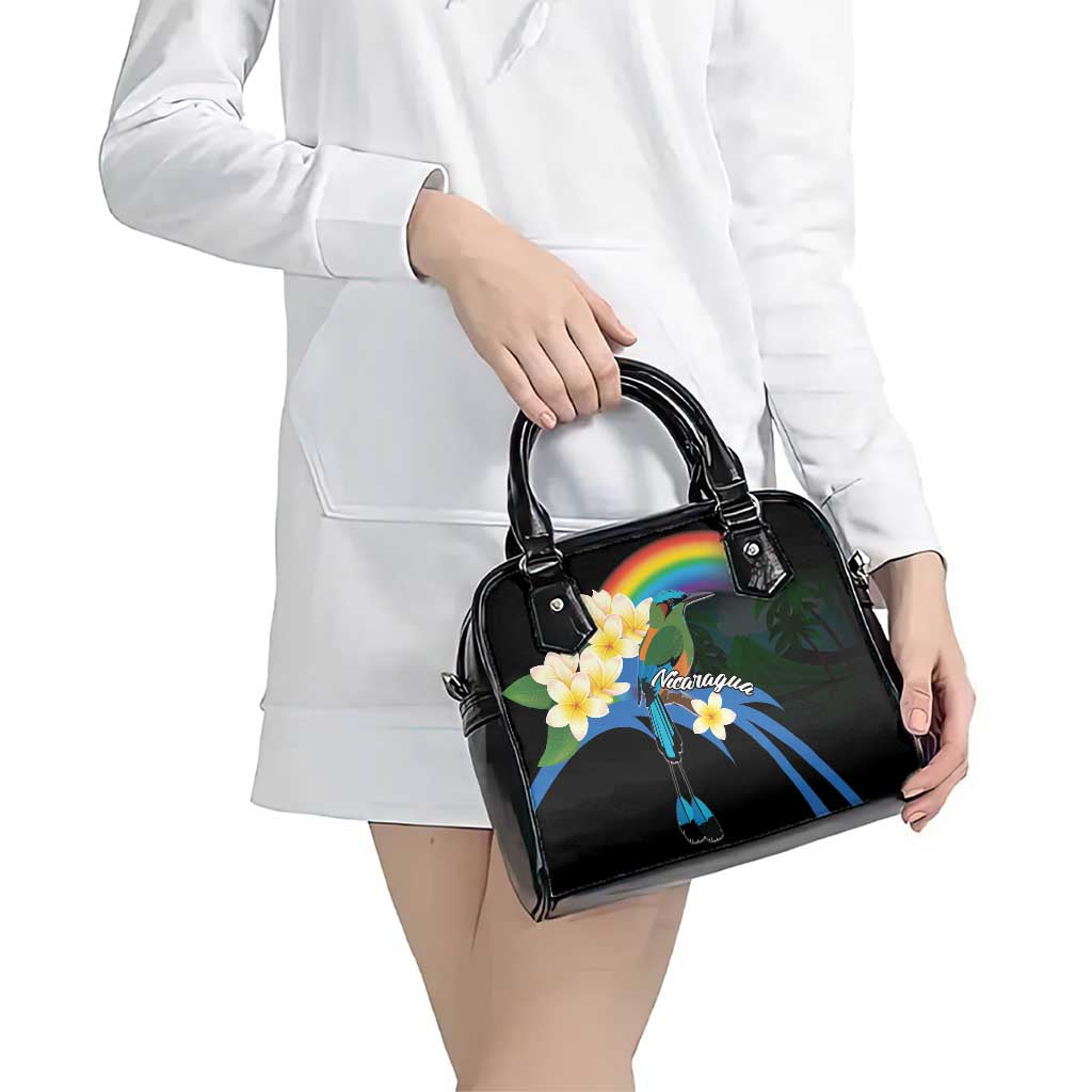 Nicaragua Independence Day Shoulder Handbag En Dios confiamos LT18