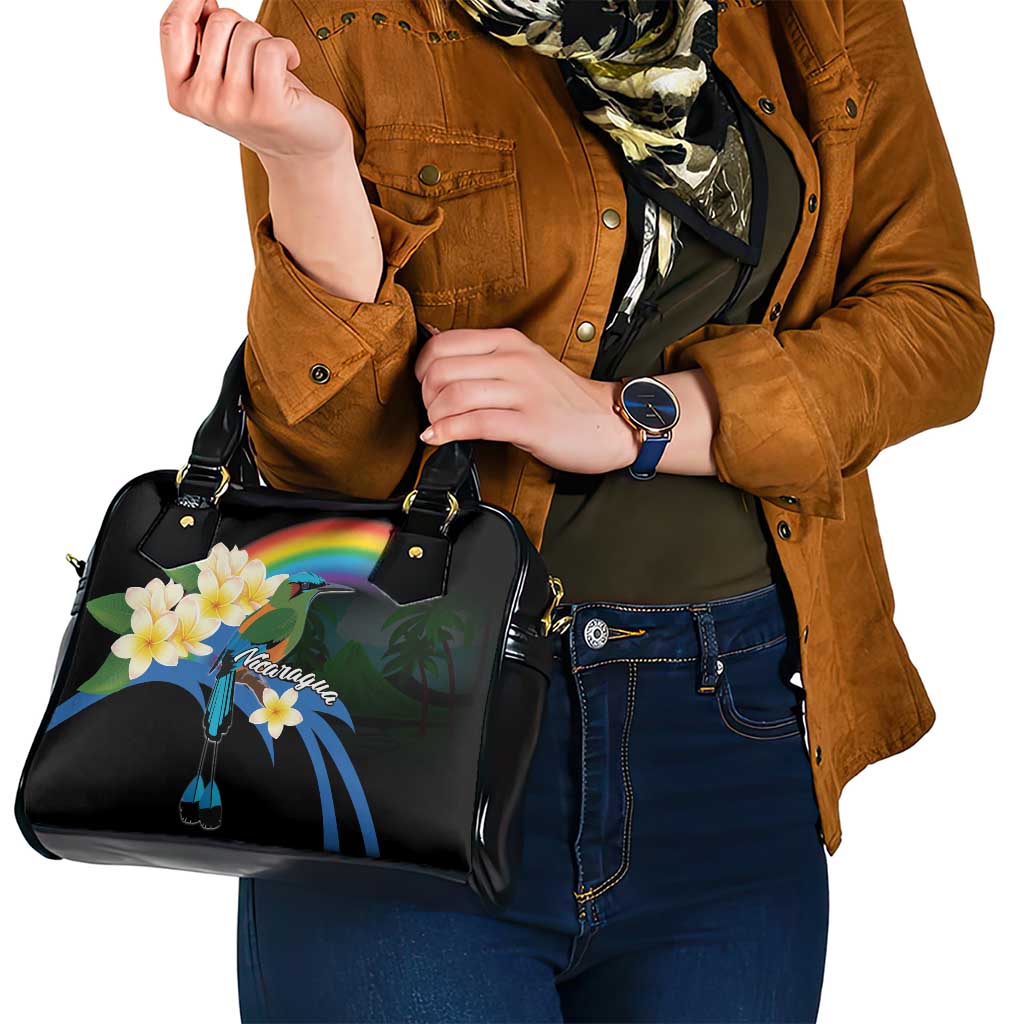 Nicaragua Independence Day Shoulder Handbag En Dios confiamos LT18