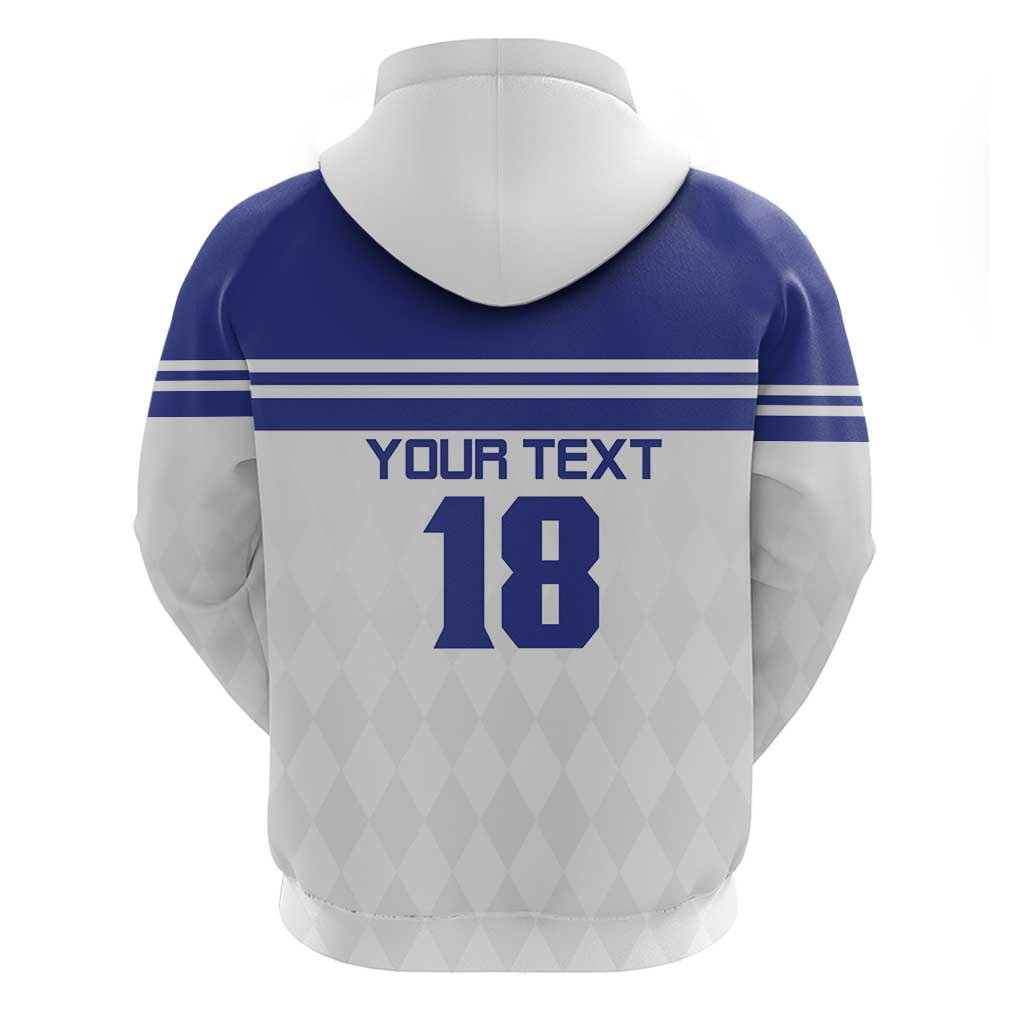 Custom Nicaragua Football Hoodie La Azul y Blanco LT18