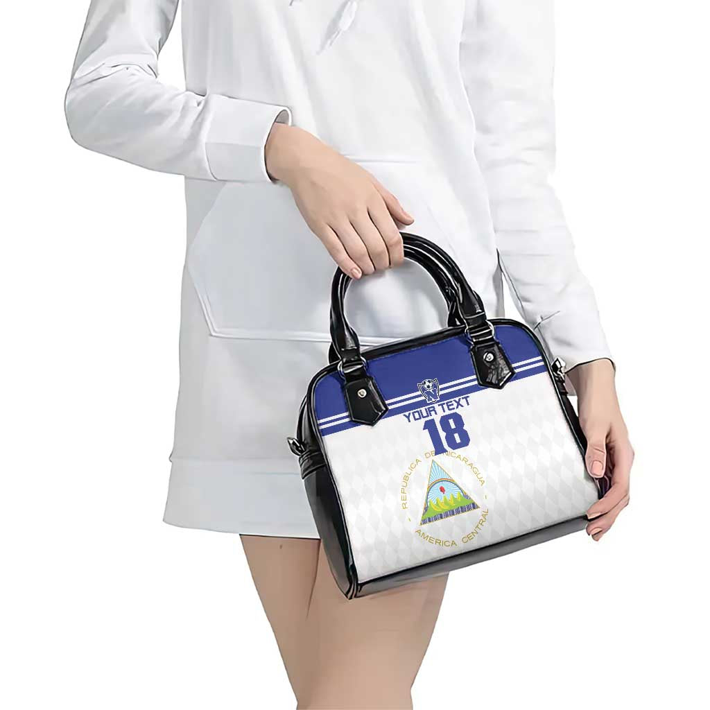 Custom Nicaragua Football Shoulder Handbag La Azul y Blanco LT18