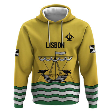 Personalized Lisbon Portugal Hoodie Flag Style LT18