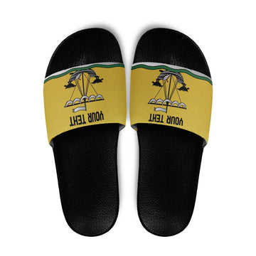 Personalized Lisbon Portugal Slide Sandals Flag Style LT18