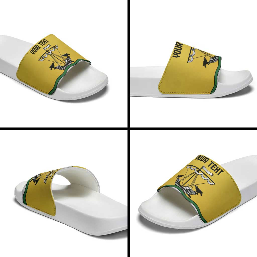 Personalized Lisbon Portugal Slide Sandals Flag Style LT18