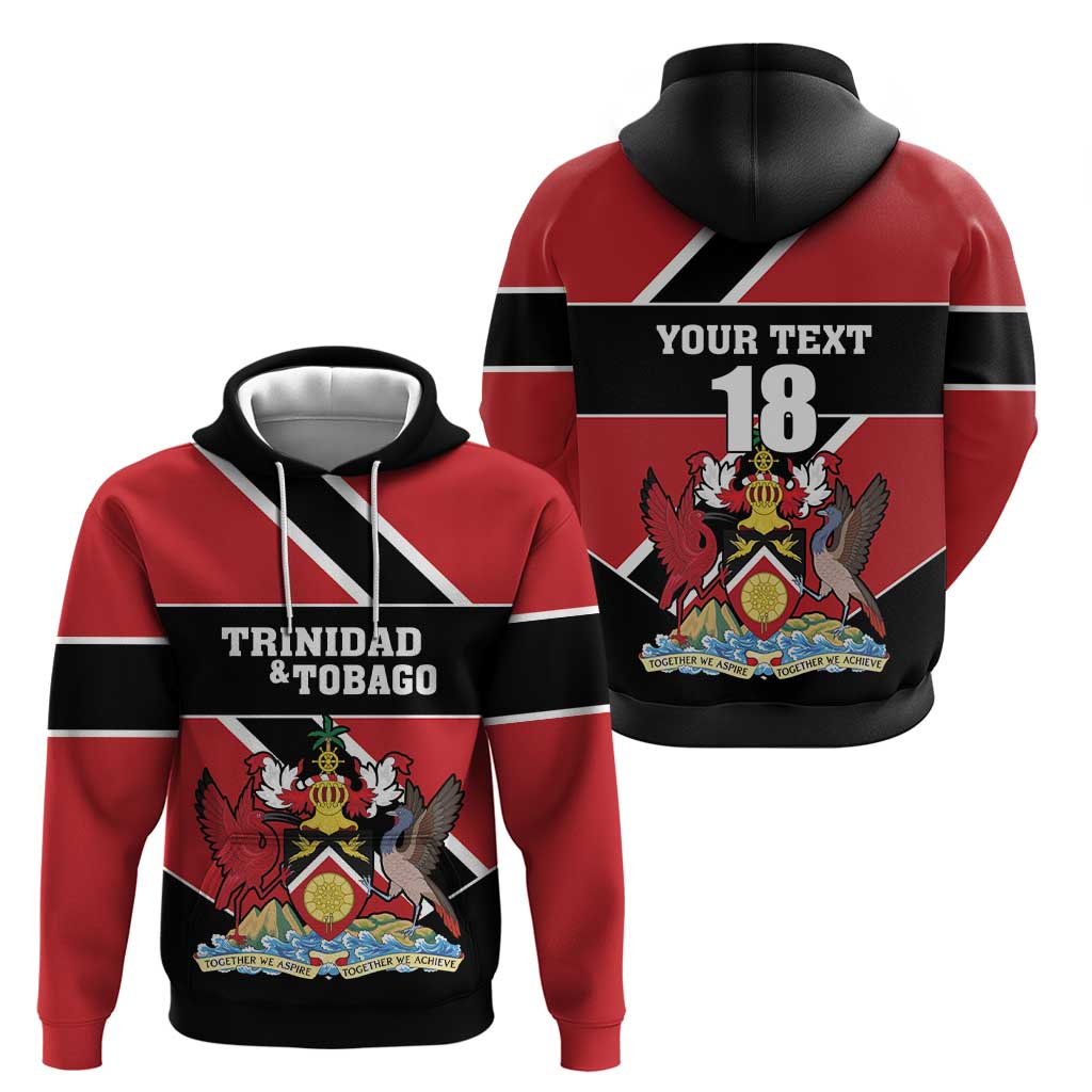Custom Trinidad and Tobago Hoodie Together We Aspire Together We Achieve LT18