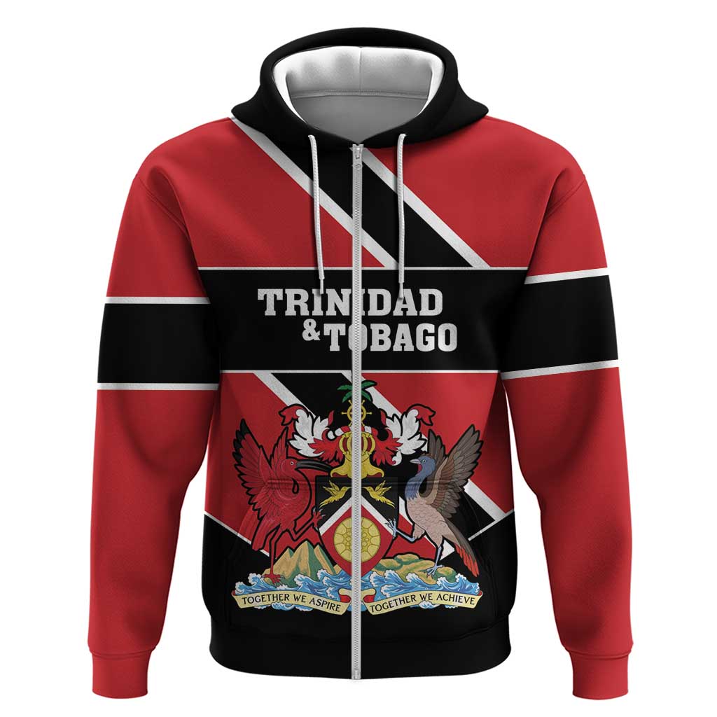 Custom Trinidad and Tobago Hoodie Together We Aspire Together We Achieve LT18