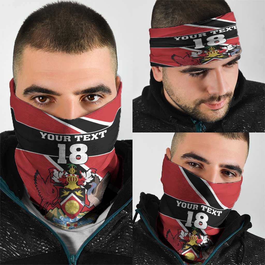 Custom Trinidad and Tobago Neck Gaiter Together We Aspire Together We Achieve LT18