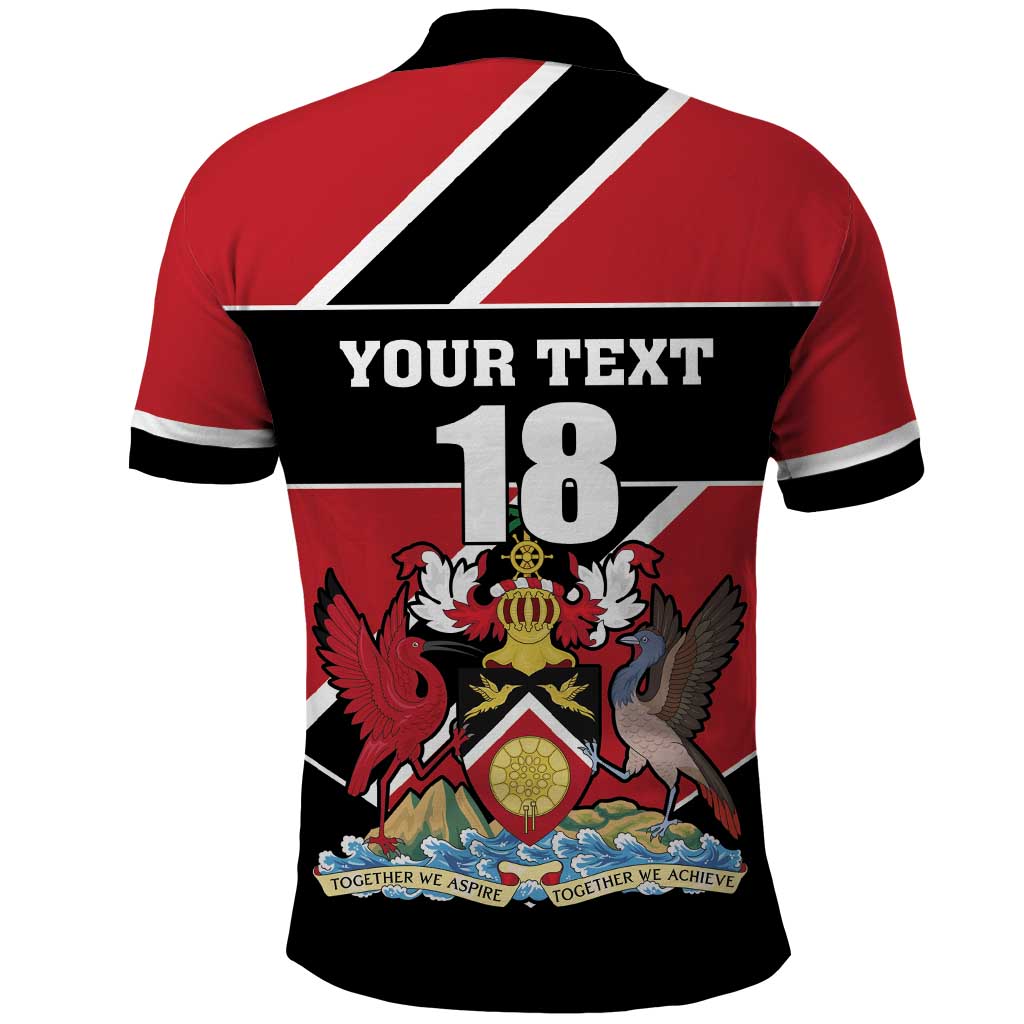 Custom Trinidad and Tobago Polo Shirt Together We Aspire Together We Achieve LT18